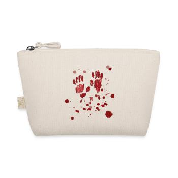 sang,,mains,éclaboussures de sang,halloween - Trousse biologique - nature - Devant