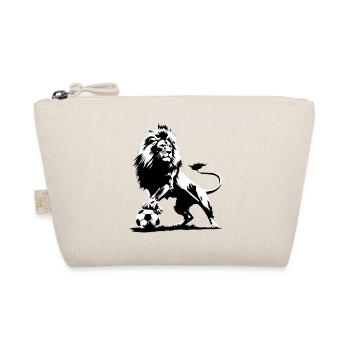 Lion playing soccer - Organic Pouch - nature - Front