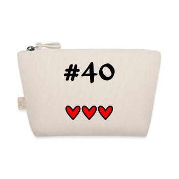 40. 40 ANS. 40e ANNIVERSAIRE. ANNIVERSAIRE 40 ANS. - Trousse biologique - nature - Devant