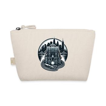 Explorer's Bag with a Rope and a Lamp - Organic Pouch - nature - Front