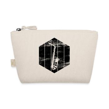 Saxophone Sketch - Organic Pouch - nature - Front
