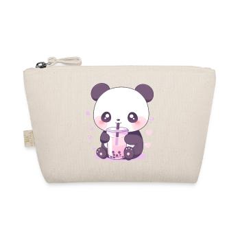 Kawaii Panda Bubble Tea Boba Tea - Organic Pouch - nature - Front