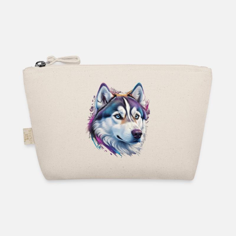 Husky Kopf Bio-Täschchen