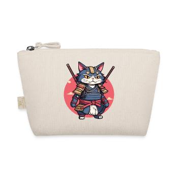 Chat samouraï #2 - Trousse biologique - nature - Devant