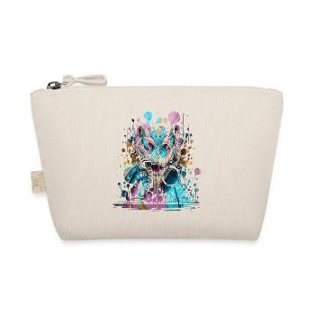 Graffiti Street Art Spray Vintage Schablone Retro - Bio-Täschchen - Natur - Vorne