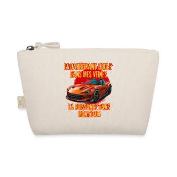 Puissance et Carburant Voiture Rouge - Trousse biologique - nature - Devant