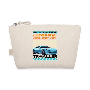 Voiture sportive néon rétro racing - Trousse biologique - nature - Devant