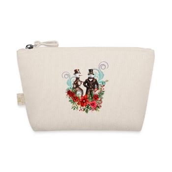Bonhomme de neige steampunk - Trousse biologique - nature - Devant
