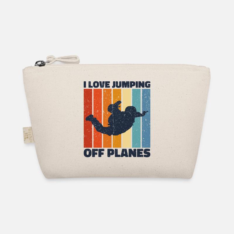 Fallschirmspringen Leidenschaft Design. Perfektes Adrenalin-Geschenk Bio-Täschchen