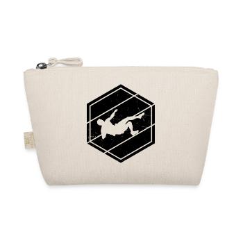 Kletterer Boulder Damen Bouldern Climber - Bio-Täschchen - Natur - Vorne