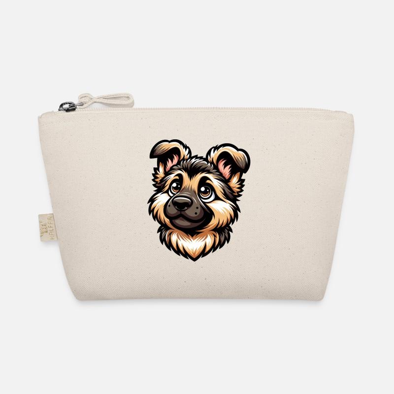 Deutscher Schäferhund Süßer Hunde-Welpe Design Bio-Täschchen