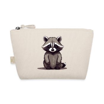 Waschbär sitzend - Bio-Täschchen - Natur - Vorne