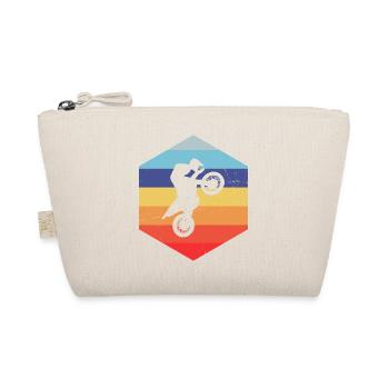 Women's Dirt Biker Motocross Men's Dirt Bike - Organic Pouch - nature - Front