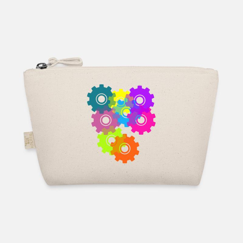 engrenage, engrenages, roues, coloré Trousse biologique