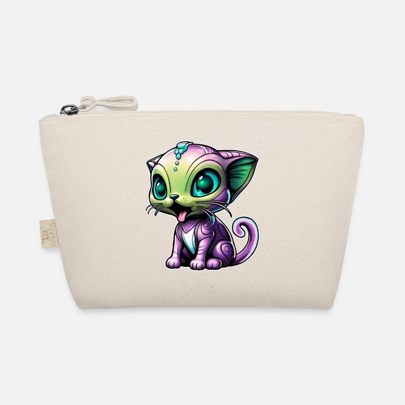 Cute Alien Cat Organic Pouch