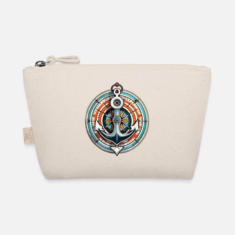 Anchor & Compass, Cardinal Directions, Sailor Organic Pouch