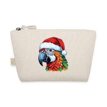 Parrot Christmas Animal Head - Organic Pouch - nature - Front