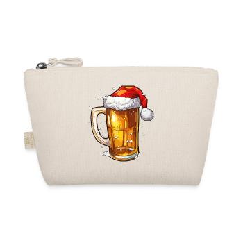 Weihnachten Bier Weihnachtsbier Prost Lustig Humor - Bio-Täschchen - Natur - Vorne