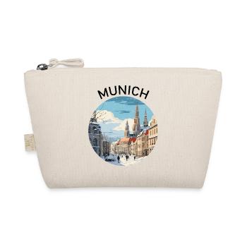 München Munich Innenstadt Stadtkern Bayern Schnee - Bio-Täschchen - Natur - Vorne