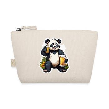 Panda / Animal / Zoo / Bamboo / Wild / Childlike - Organic Pouch - nature - Front