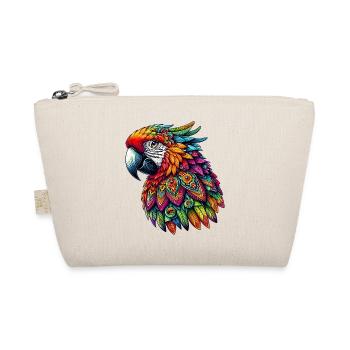 Parrot decorated with Mandalas - Organic Pouch - nature - Front
