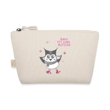 Baby it's cool outside - Owl - Organic Pouch - nature - Front