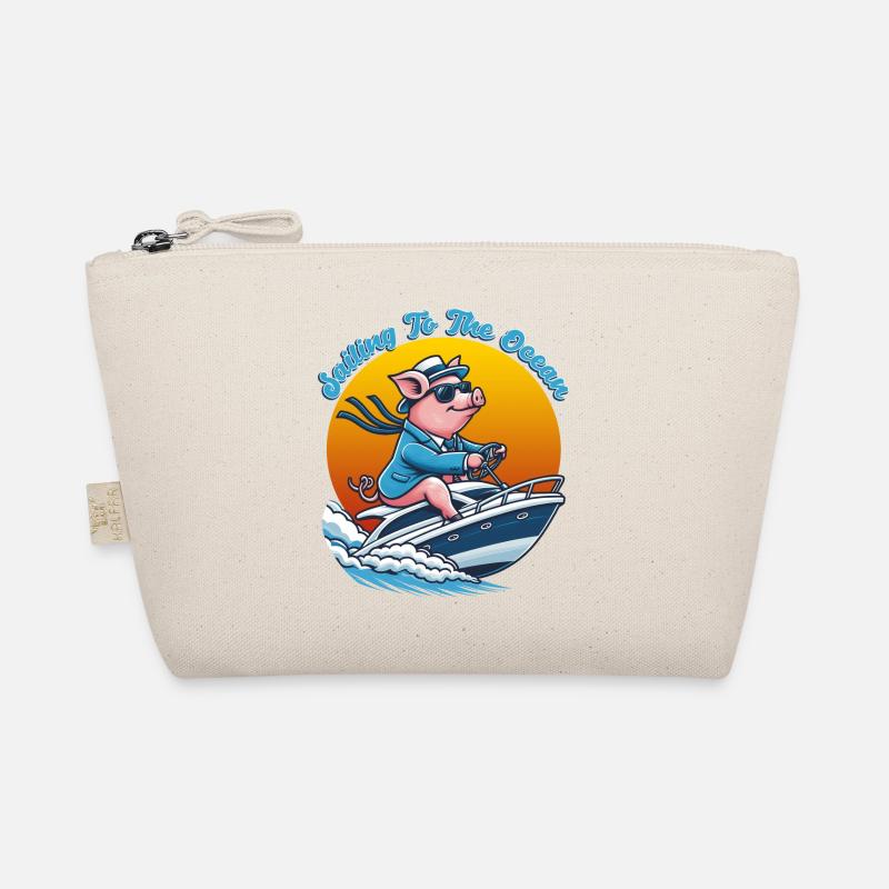 Sailing To The Ocean Funy Animals Organic Pouch