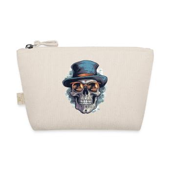 Skull Skull Sunglasses Hat Cool - Organic Pouch - nature - Front