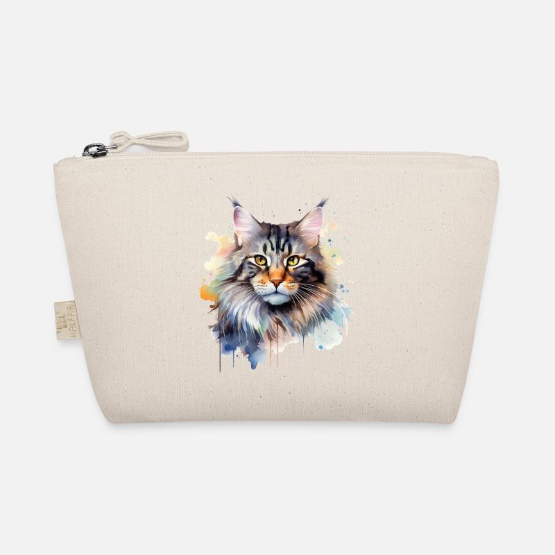 Maincoon aquarelle chat Trousse biologique