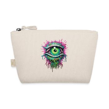 Psychedelic Eye Colorful LSD Drug Trip - Organic Pouch - nature - Front