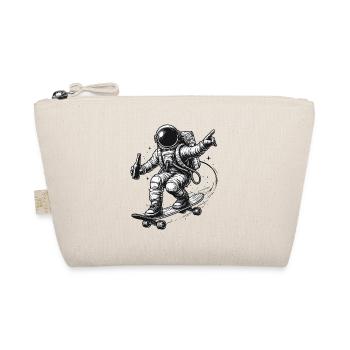 Astronaut on skateboard - Organic Pouch - nature - Front
