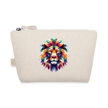 Lion Geometric Colorful Gift - Organic Pouch - nature - Front