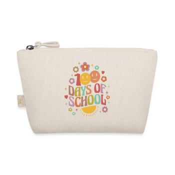 Groovy 100 days of school - Organic Pouch - nature - Front