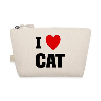 liebe Katze - Bio-Täschchen - Natur - Vorne