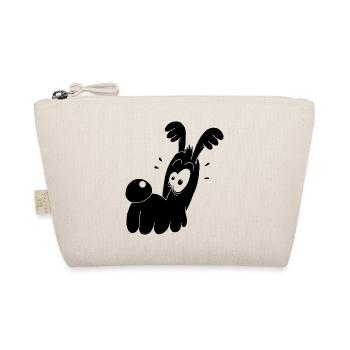 Chien noir rigolo - Trousse biologique - nature - Devant