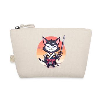 Chat samouraï #37 - Trousse biologique - nature - Devant