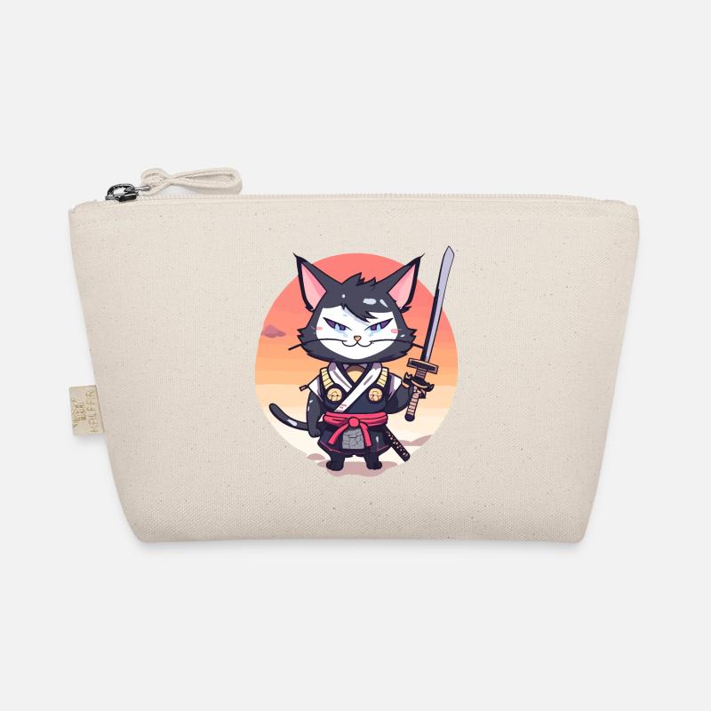 Samurai Cat #37 Organic Pouch