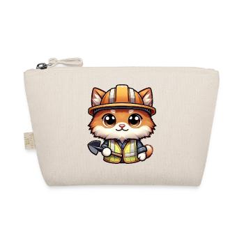 Mignon chat ouvrier de la construction - Trousse biologique - nature - Devant