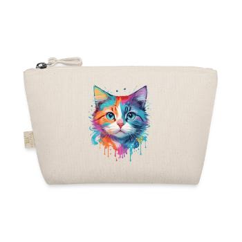 Niedliche Katze - Bio-Täschchen - Natur - Vorne