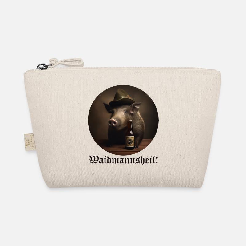 Wildschwein mit Hut - Waidmannsheil Bio-Täschchen