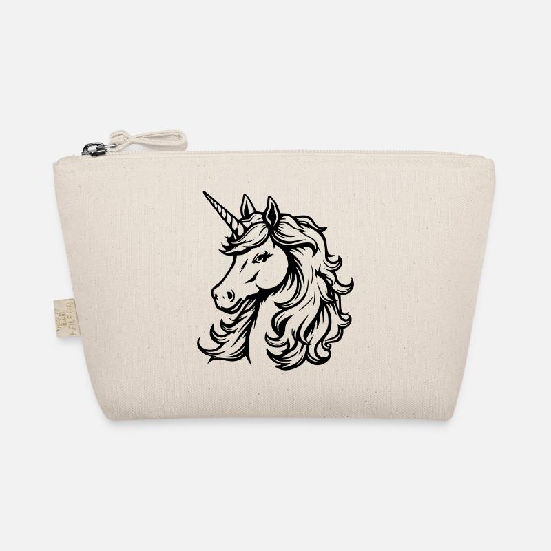 simple unicorn design - Organic Pouch - nature