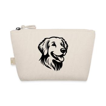 Golden Retriever Goldie dessin tête - Trousse biologique - nature - Devant