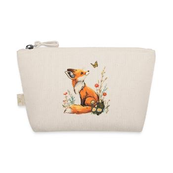 Fox and butterfly - Organic Pouch - nature - Front