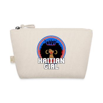 Haiti Haitian Flag Wife Princess I Gift - Organic Pouch - nature - Front