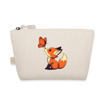 Fox with butterfly - Organic Pouch - nature - Front