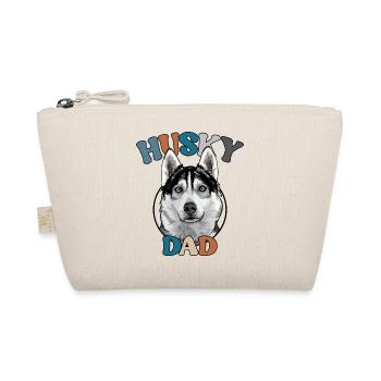 Husky Dad Hunde Hund Vatertag Wilsigns - Bio-Täschchen - Natur - Vorne