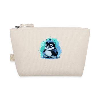 pingouin, bébé pingouin, bébé pingouin, graffiti, bleu - Trousse biologique - nature - Devant