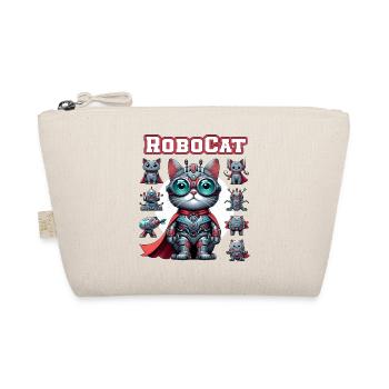 Robocat Robot Cat Funny Animals - Organic Pouch - nature - Front