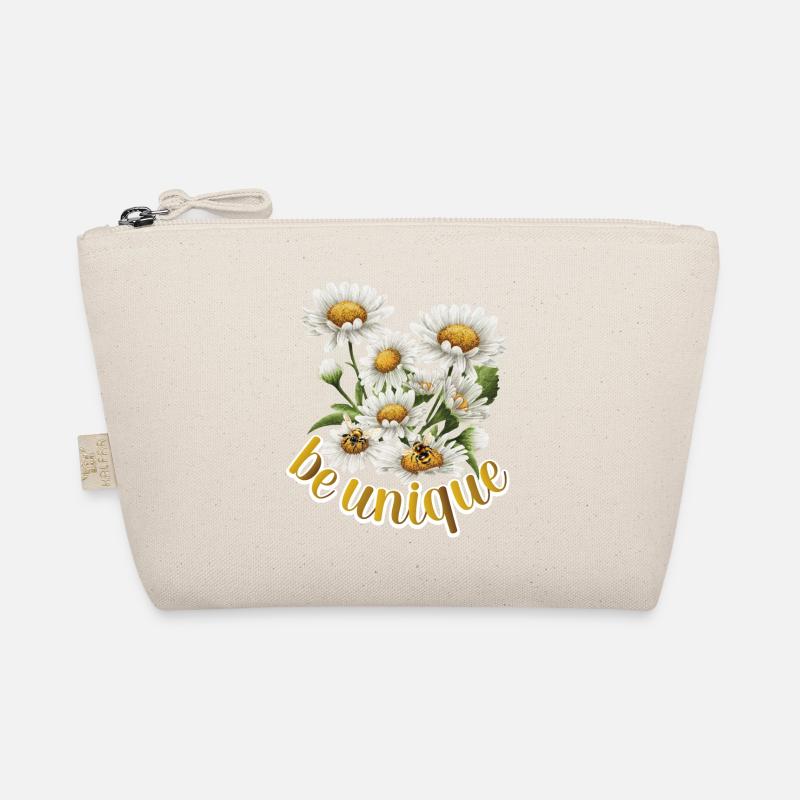 Sei einzigartig, Wiesenblume, Bienen Bio-Täschchen