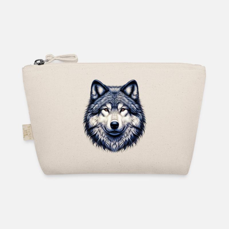 Wolf - Bio-Täschchen - Natur